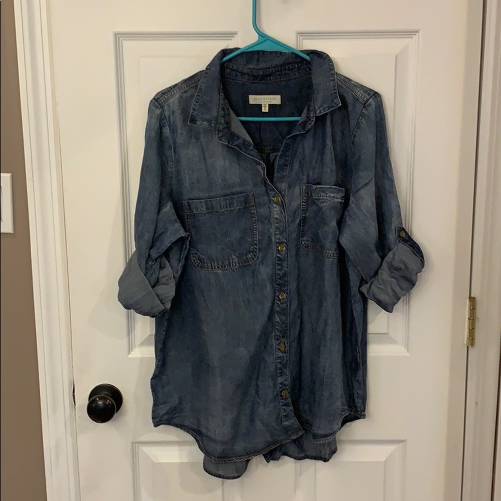 Loose fit denim shirt